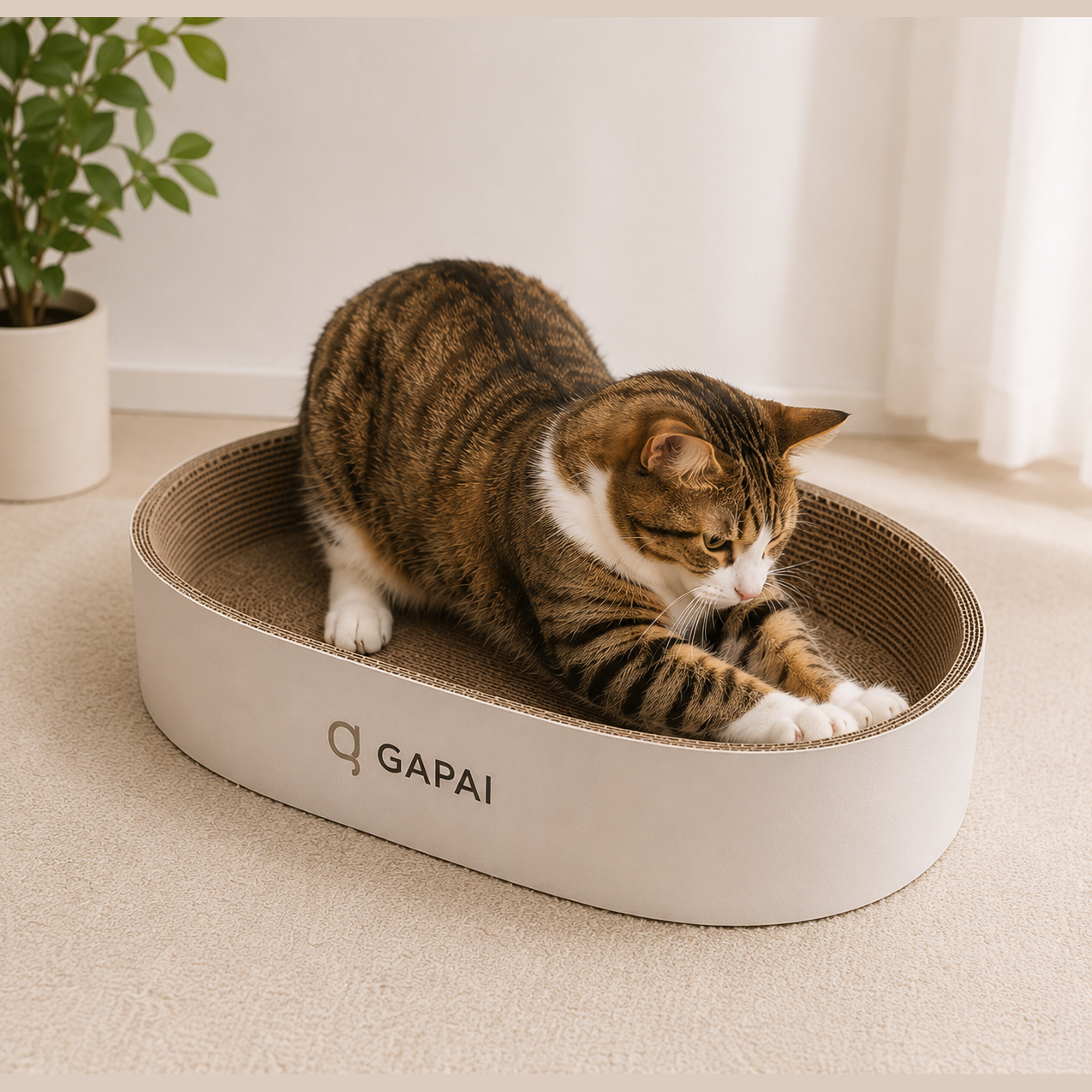 Wide edge Oval Number 50, Cat Scratch bed