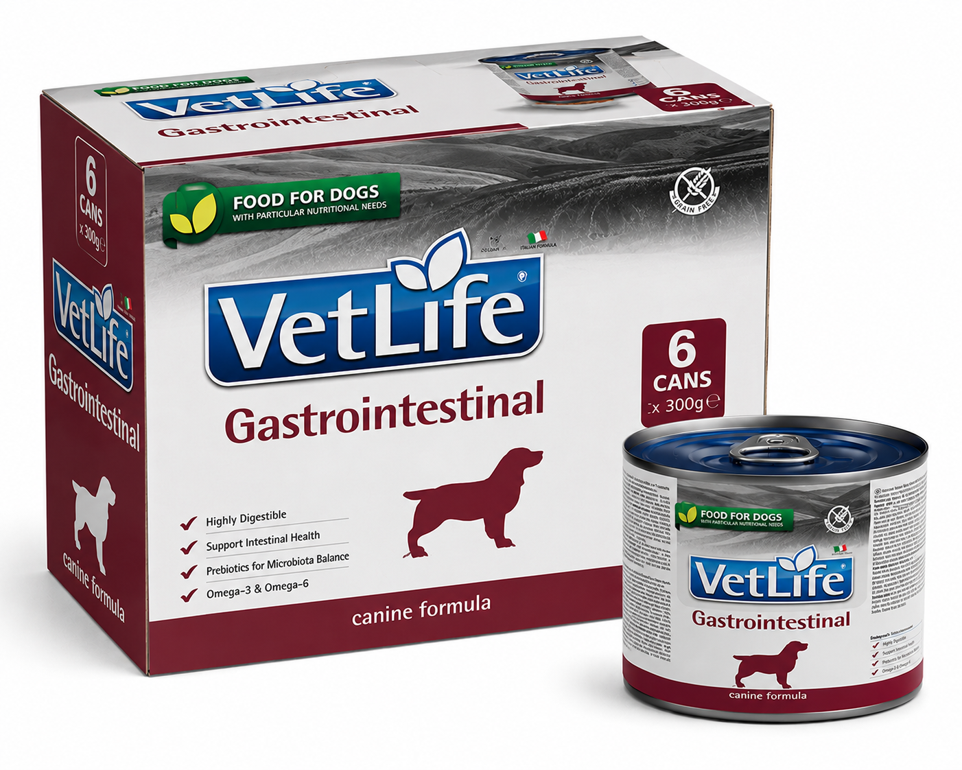 Farmina Vet Life Natural Diet Dog Gastrointestinal 300gx6pcs