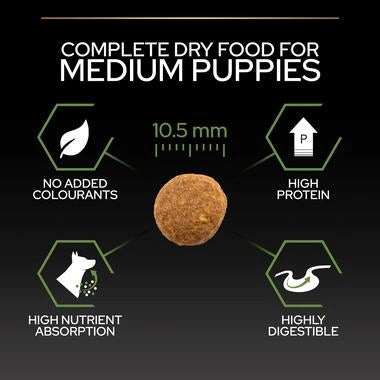 Pro Plan Healthy Start Medium Puppy, Dry Dog food with Chicken, 3 kg