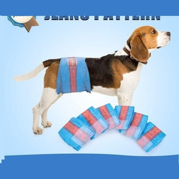 Jeans Style Dono Male Dog Diaper M 18Pcs