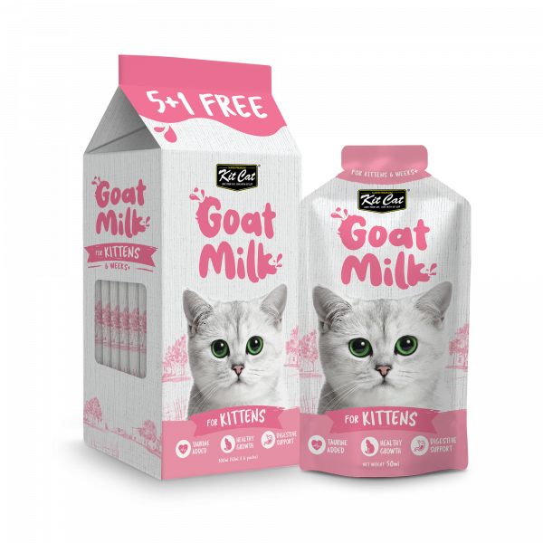 Kit Cat Goat Milk For Kittens 300ml ( 6 X 50ml )
