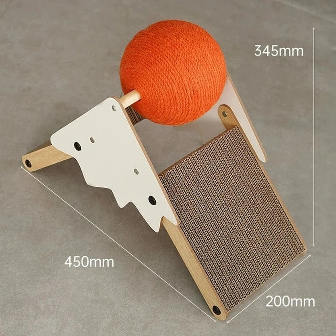 Snow Mountain Corrugated Cats Catch The Ball (Orange)