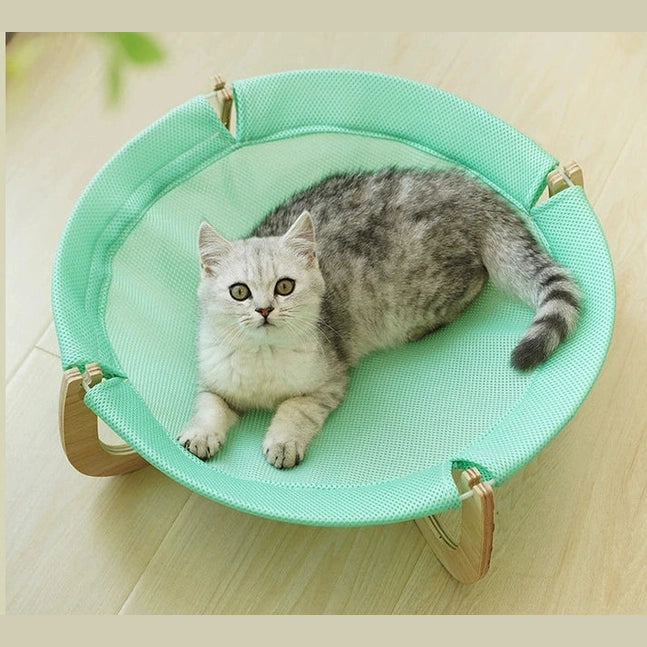 Round-Legged Camp Bed (Dark Blue)
