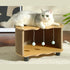 Eggshell Corrugated Cat Nest (White)