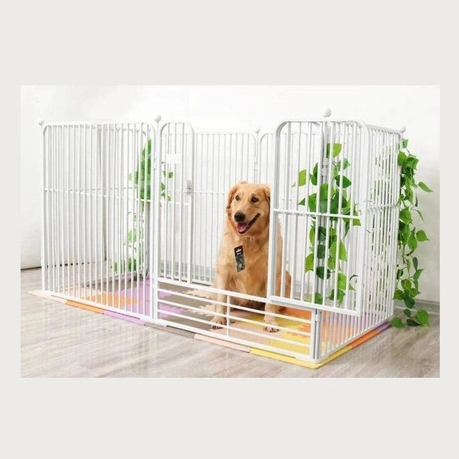 Square Pipe Pet Fence 6 Panel Set