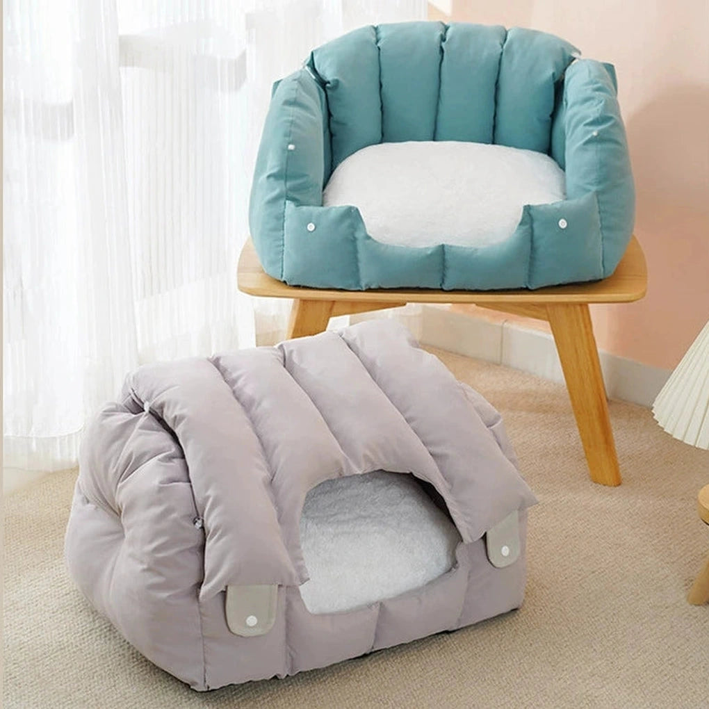 Dual-Purpose Arched Cat Nest-Green