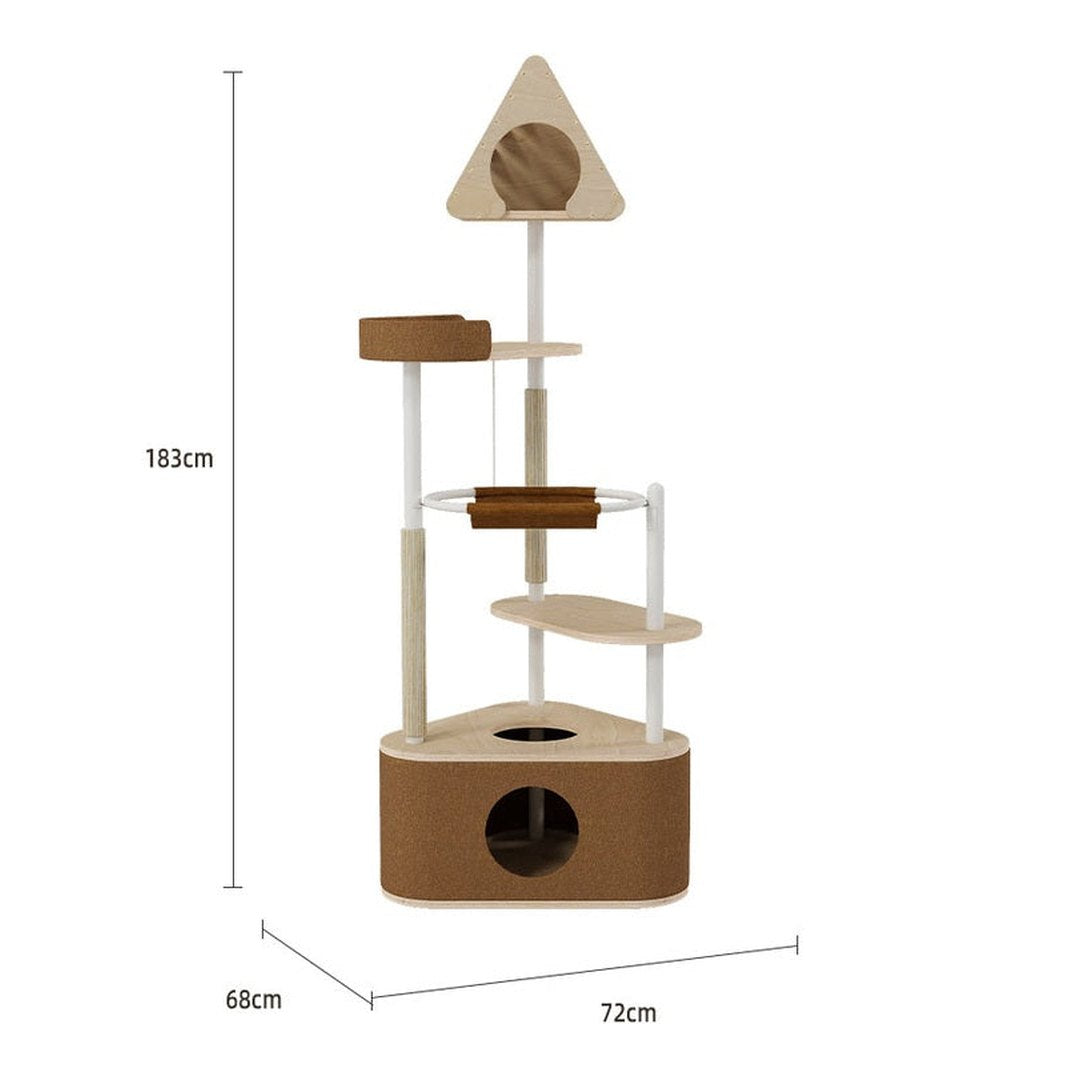 Geometric Cat Climbing Frame