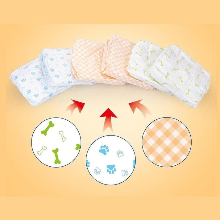 Pet Soft Female Pet Diaper   S 12Pcs