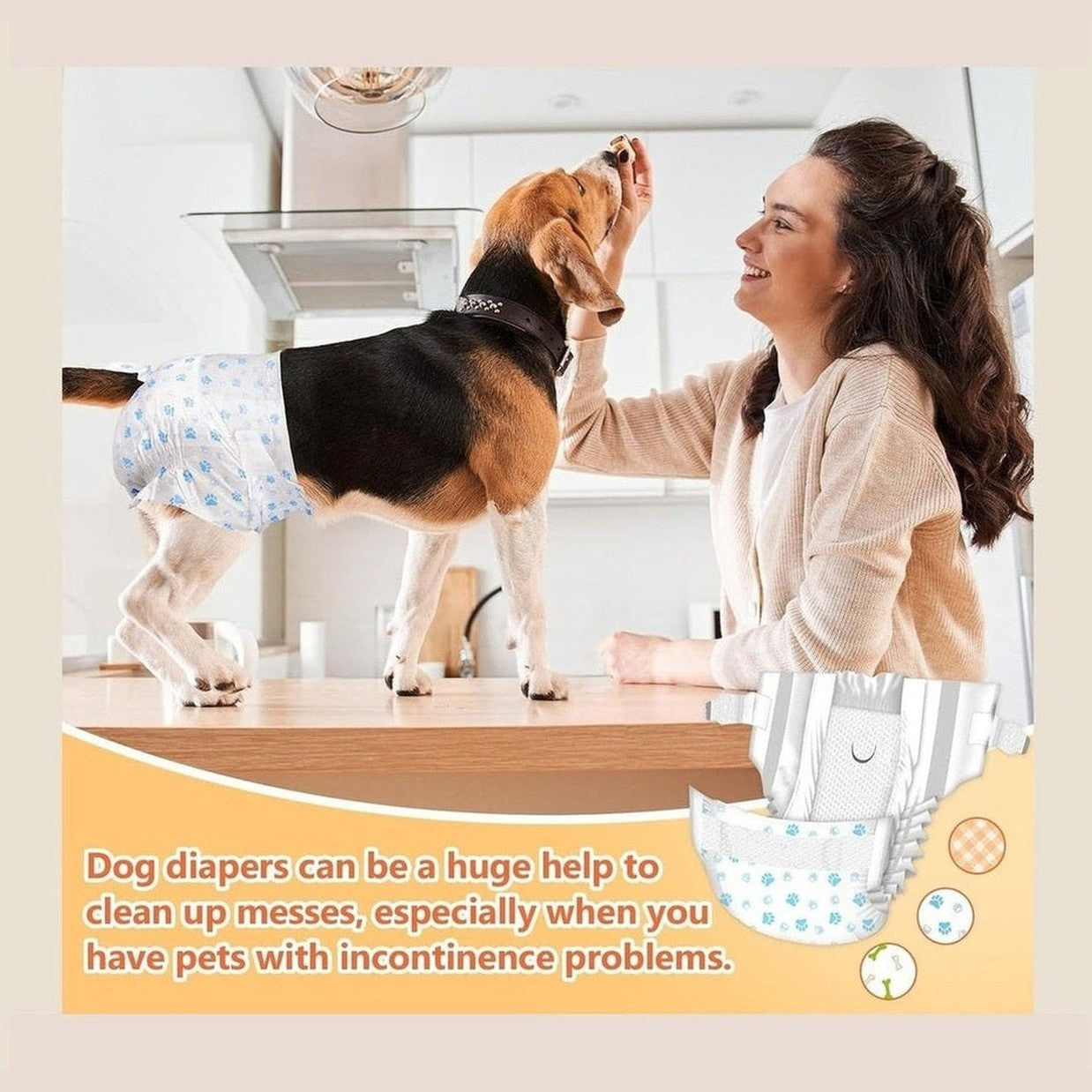 Pet Soft Female Pet Diaper   S 12Pcs