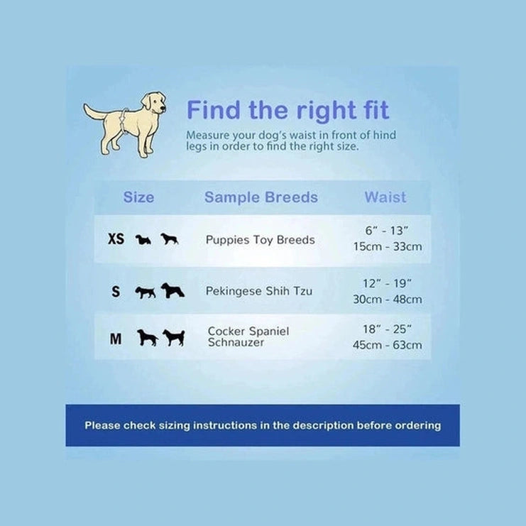 Pet Soft Male Dog Diaper   M 12Pcs