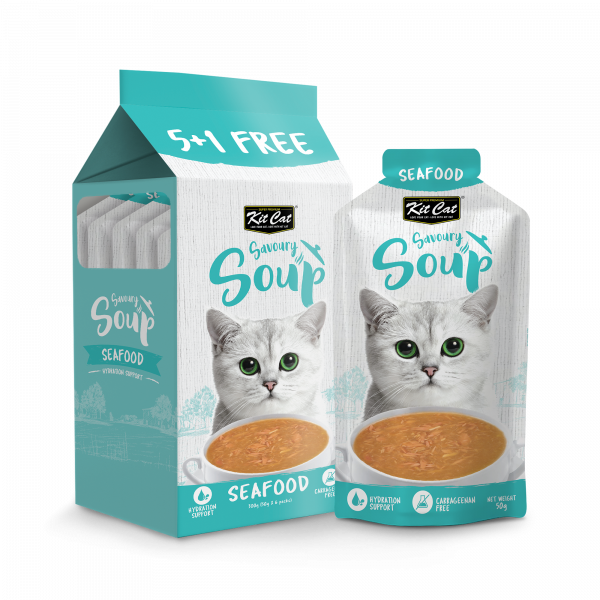 Kit Cat Savoury Soup Seafood 300g ( 6 X 50g )