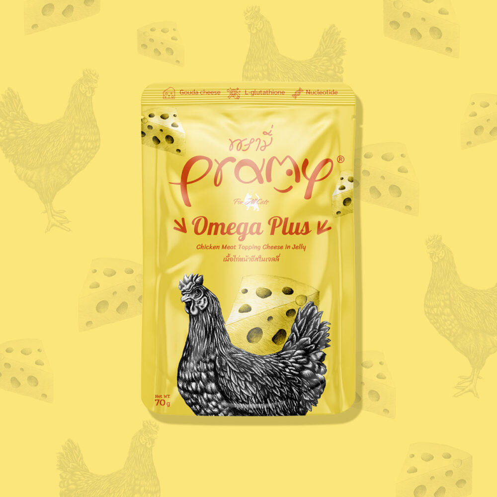 Pramy Chicken Toppings Cheese in Jelly 70g