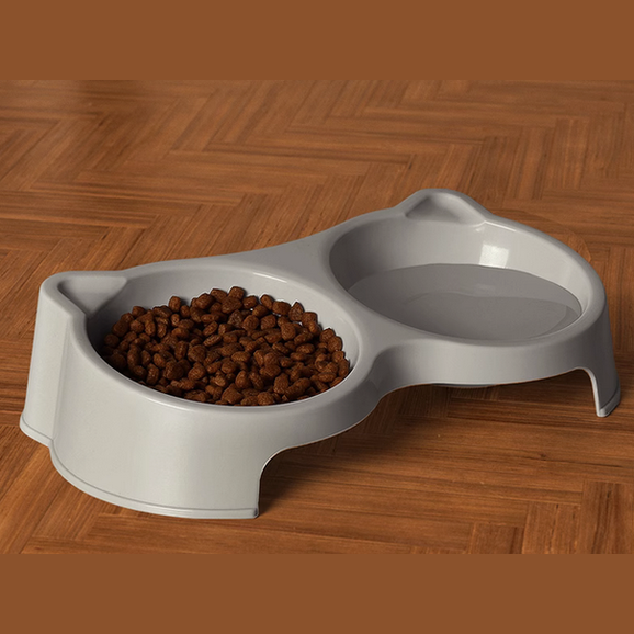 Classic Cat Ear Double Bowl