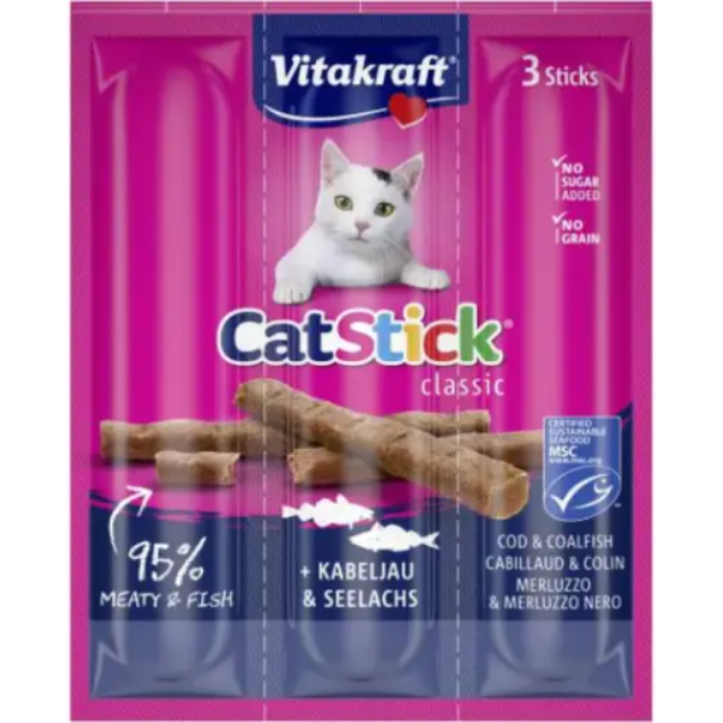 Vitakaraft Cat Stick Mini Cod & Tuna 18G 3Pc