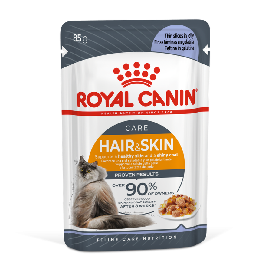 Feline Care Nutrition Hair & Skin Jelly (Wet Food - Pouches) 12X85G