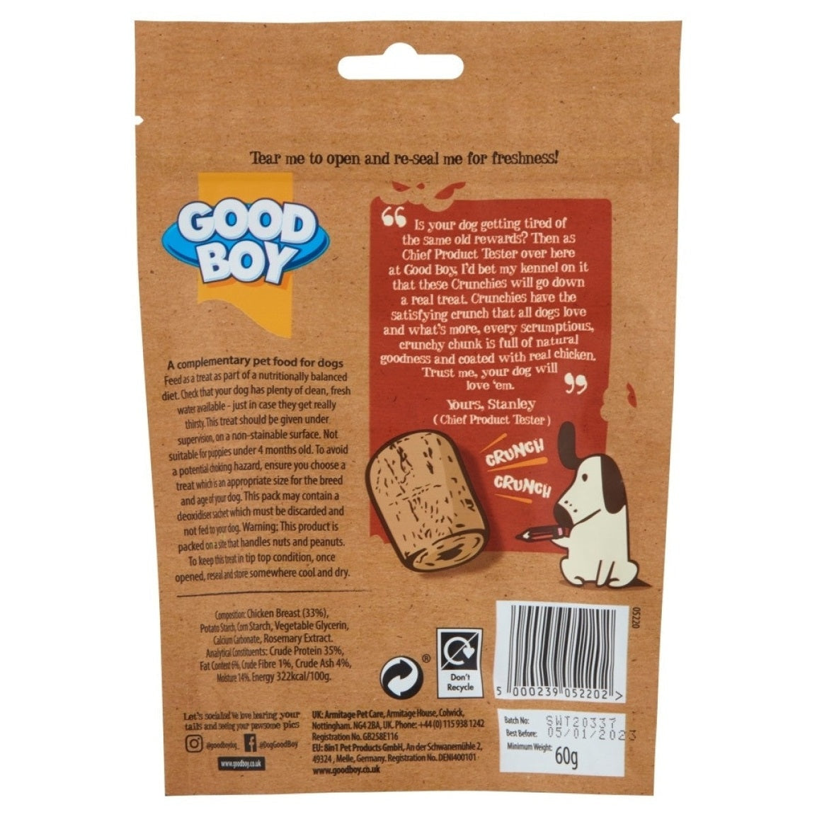 Goodboy Crunchies Chicken 60G