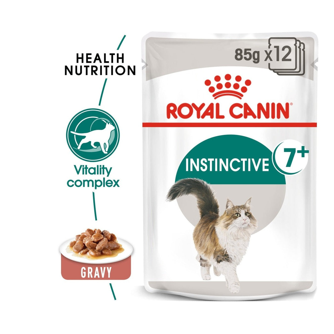 Feline Health Nutrition Instinctive 7+ Gravy (Wet Food - Pouches) 12 X 85G