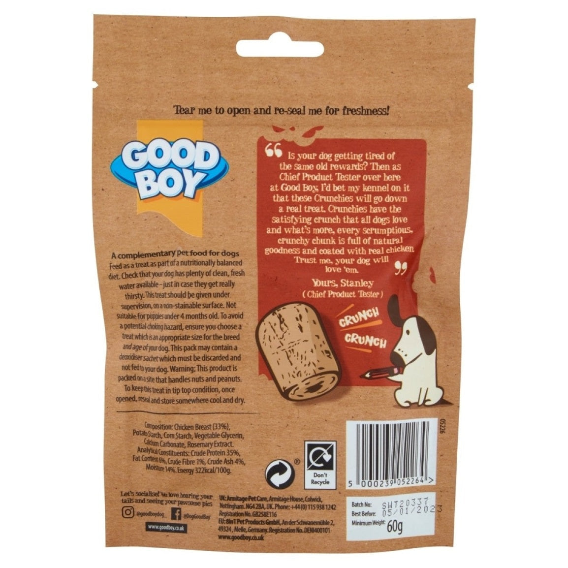 Goodboy Crunchies Mini Chicken 60G