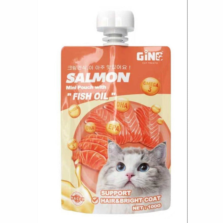Petmetro Cat Creamy Treat Salmon and Fish Oil 100G