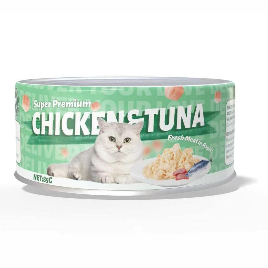 Petmetro Human Grade Chicken with Tuna Canned 85G