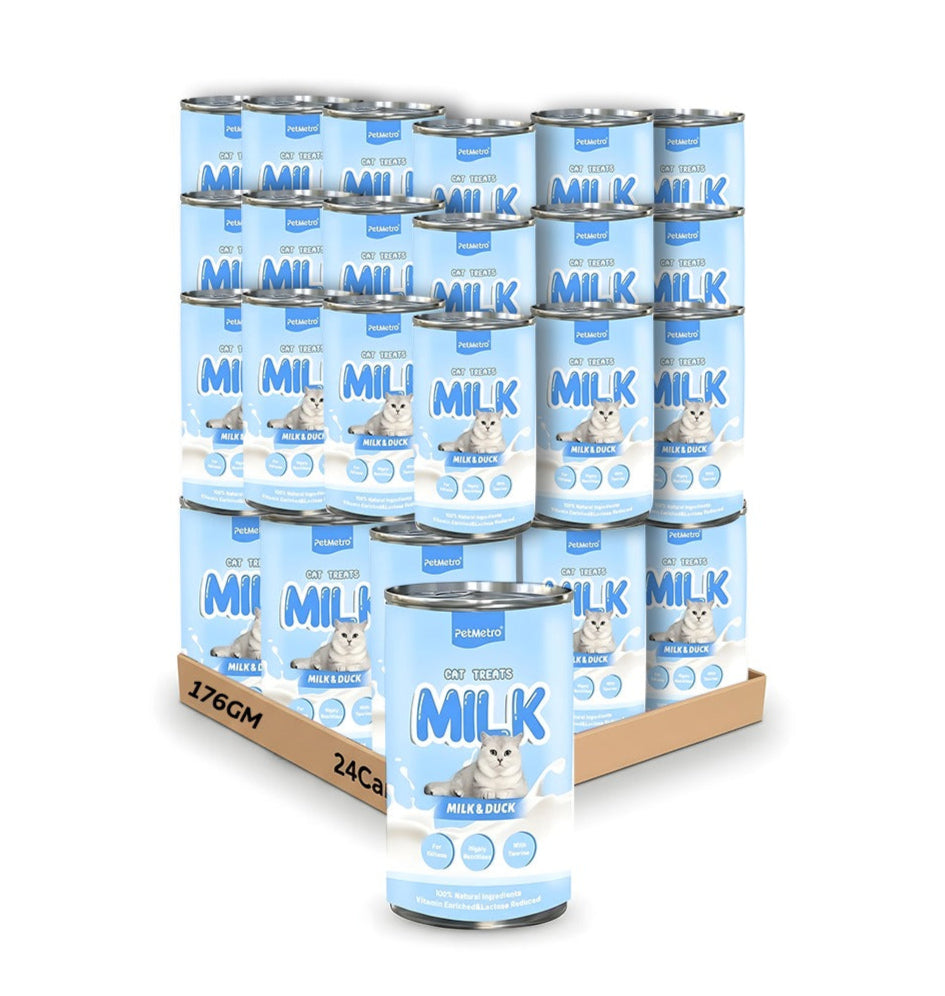 Petmetro Milk + Duck For Kitten 155Ml, Case Of 24