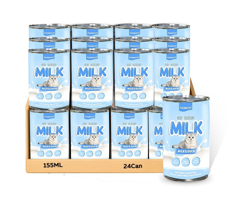Petmetro Milk + Duck For Kitten 155Ml, Case Of 24