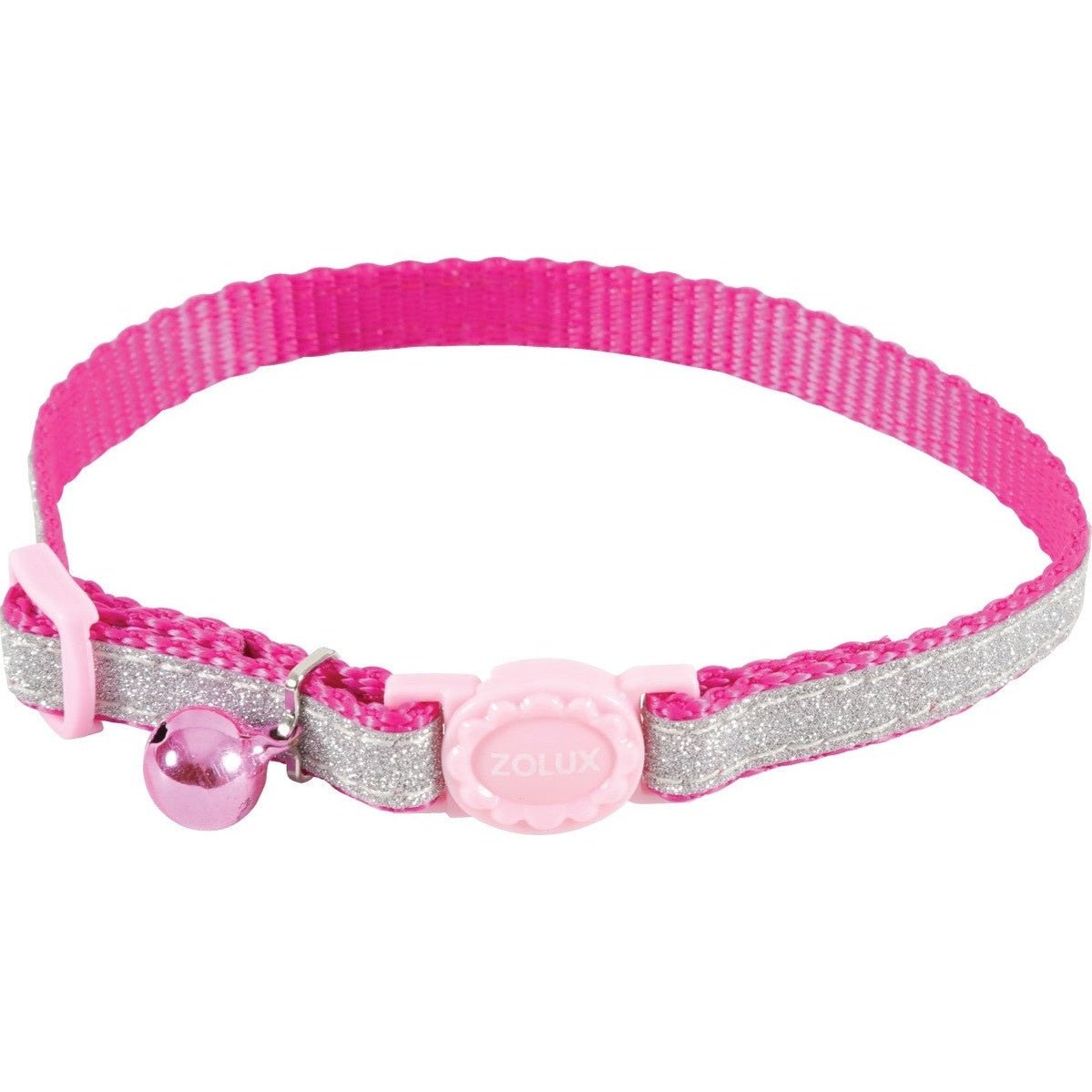 Shiny Nylon Collar Pink