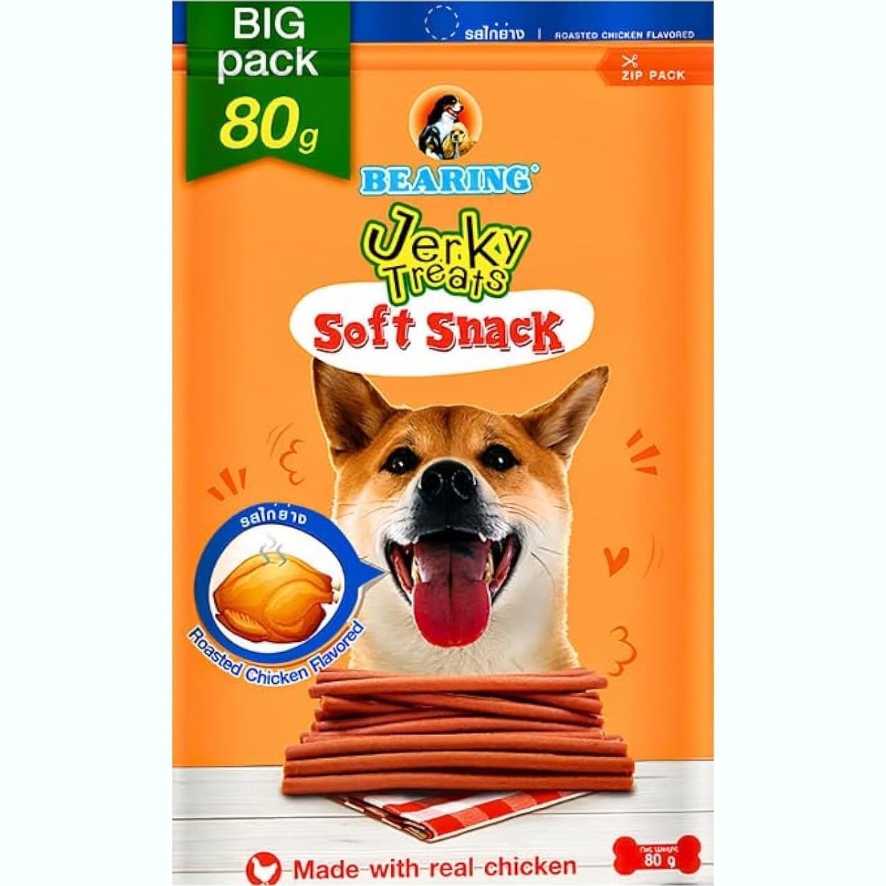 BEARING Jerky Treats Stick Roasted Chicken (80 g)