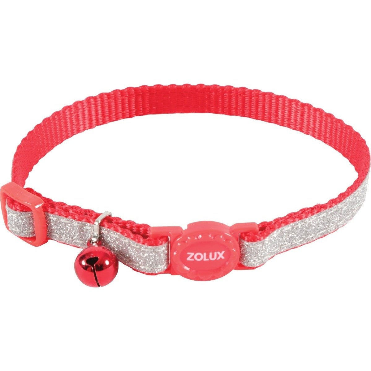 Shiny Nylon Collar Red