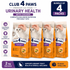 Club 4 Paws Urinary health with Chicken Dry Food for Adult Cat 2Kg Bundle of 4 Pack