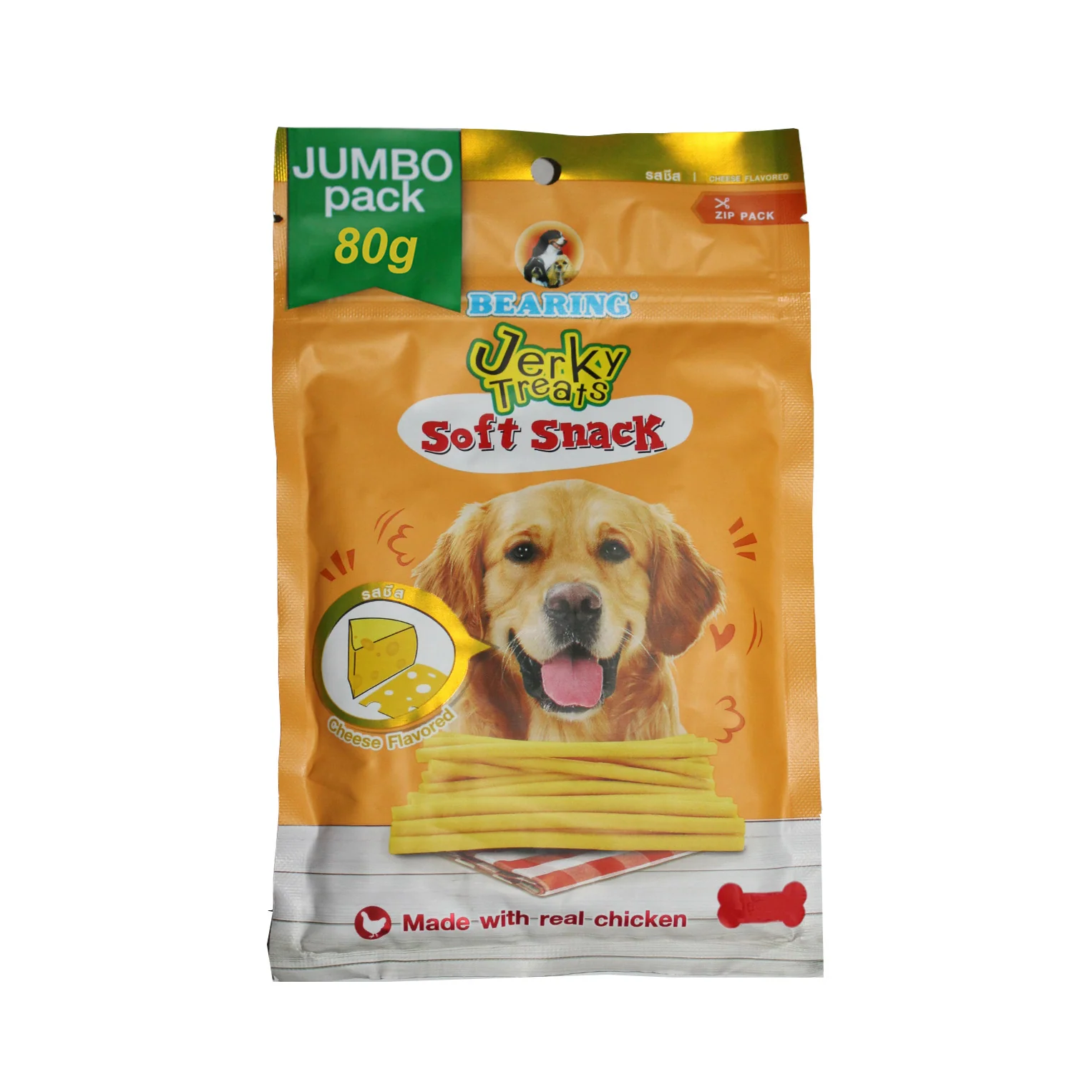BEARING Jerky Treats Stick Cheese (80 g)
