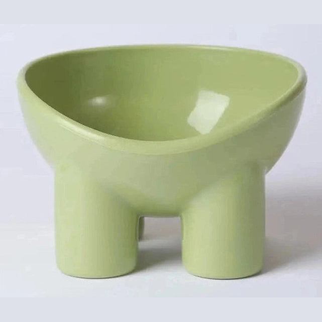Elephant Leg Elevated Cat Bowl