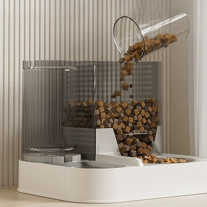 Whale L-Shaped Water And Feeding Dispenser.