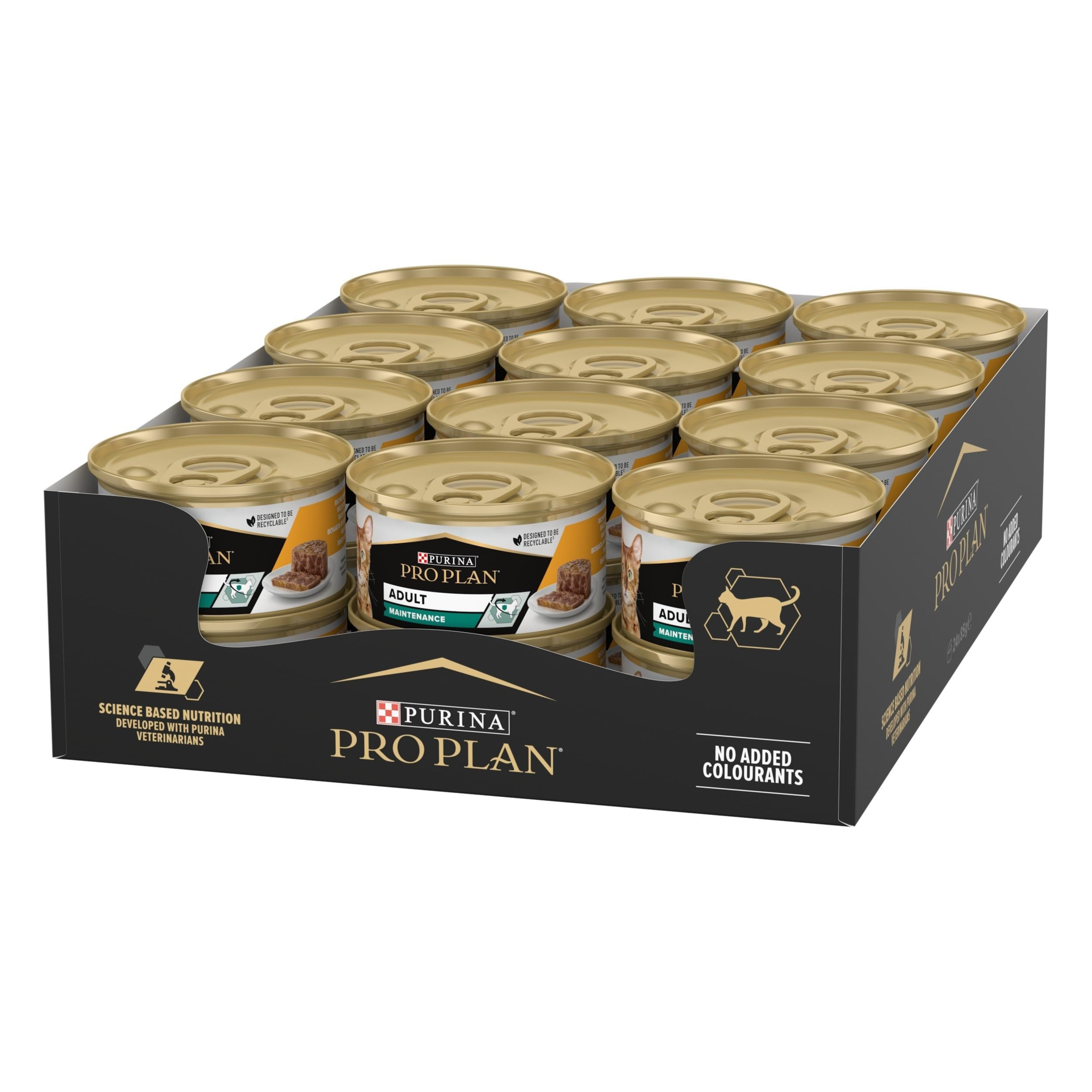 Pro Plan maintenance adult Wet Cat Food, Terrine with Chicken 85g, Case of  24