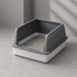 High Fence Stainless Steel Litter Box Size 60x40x15 Cm