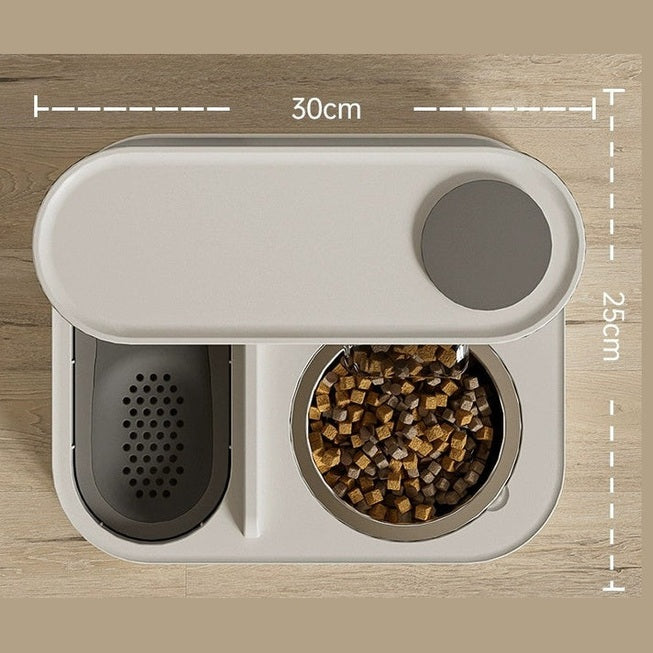 Whale L-Shaped Water And Feeding Dispenser.