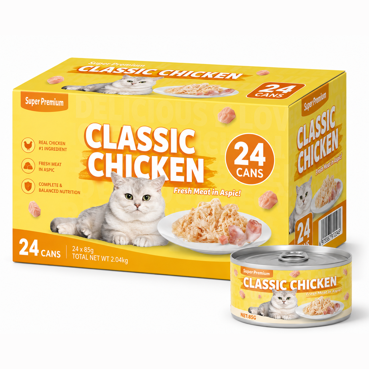 Petmetro Human Grade Classic Chicken 85G Pack of 24
