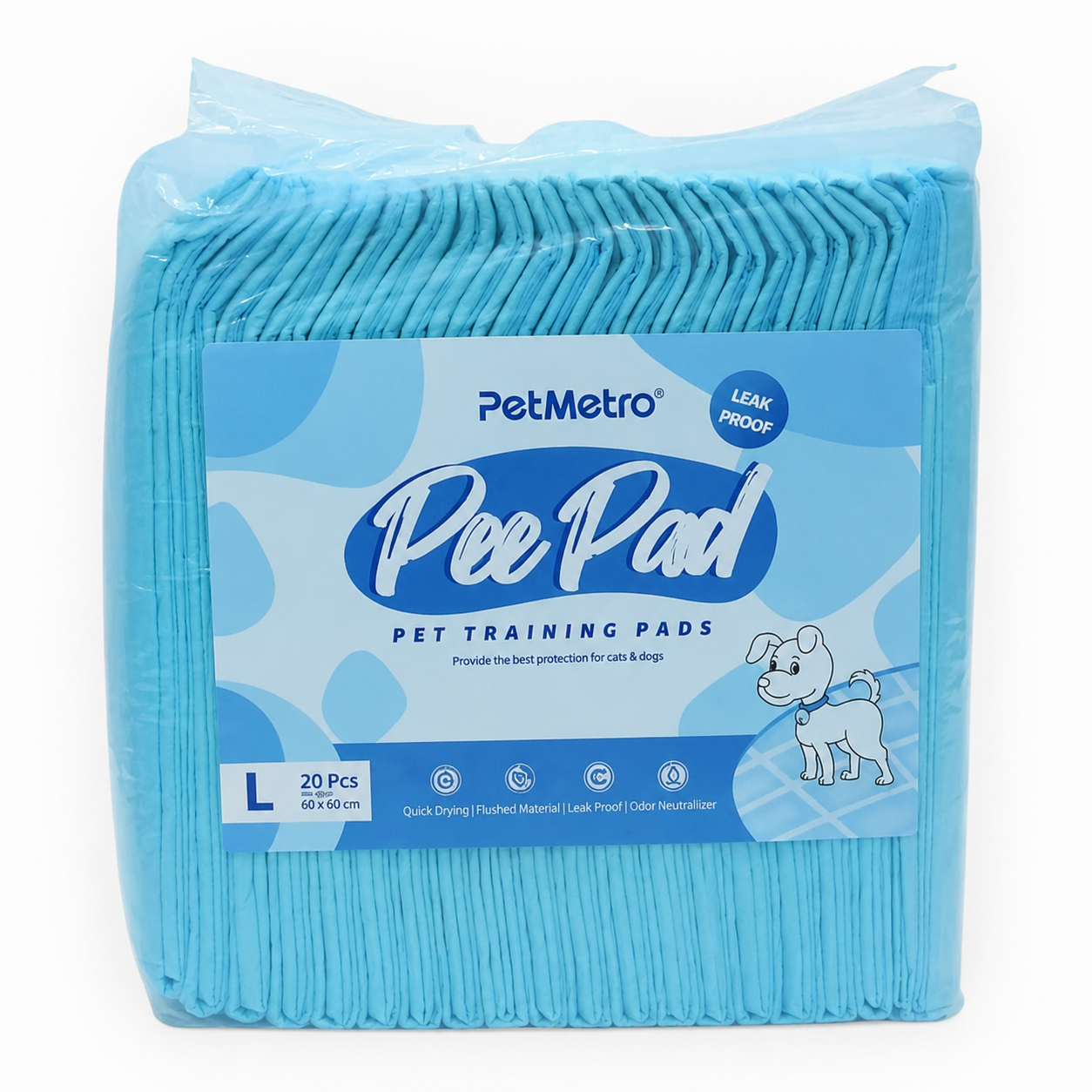 Petmetro Pet Pad 20pcs Size 60x60 CM