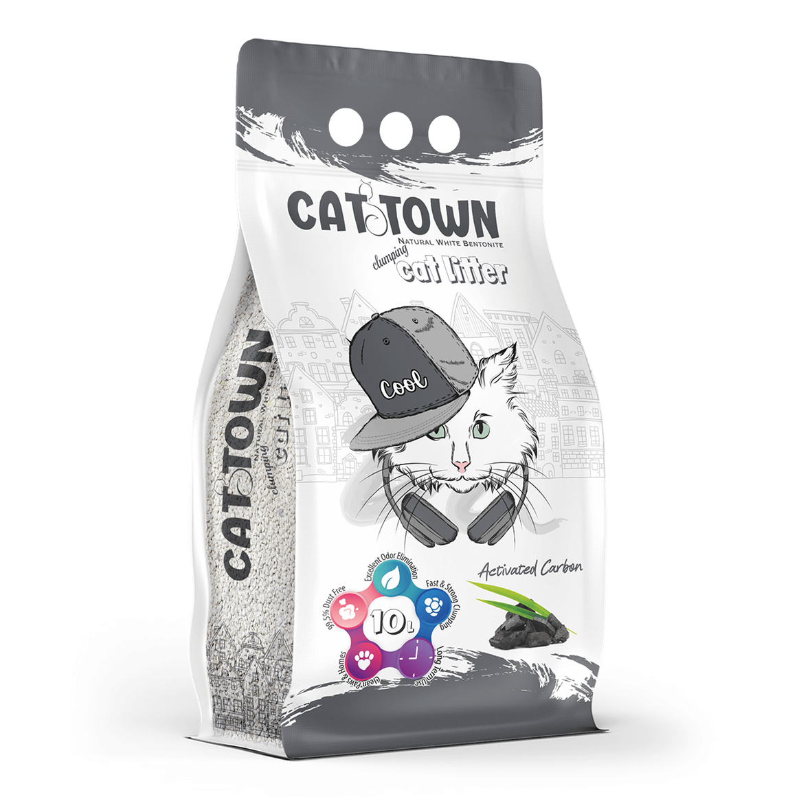 Cattown 10 Lt (0.60-2.38Mm)-Activated Carbon