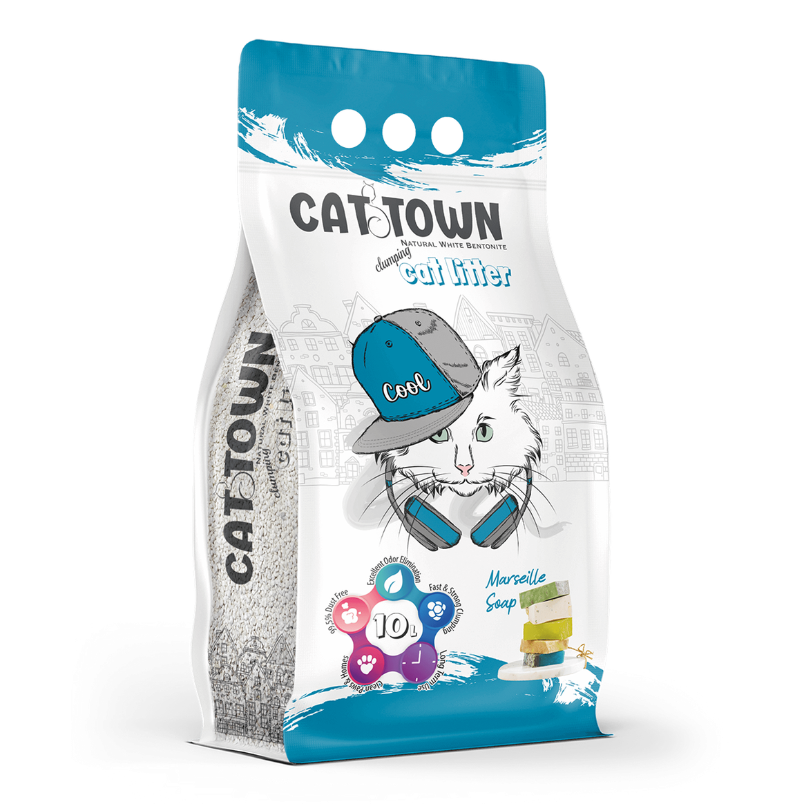 Cattown 10 Lt (0.60-2.38Mm)-Marsielle Soap