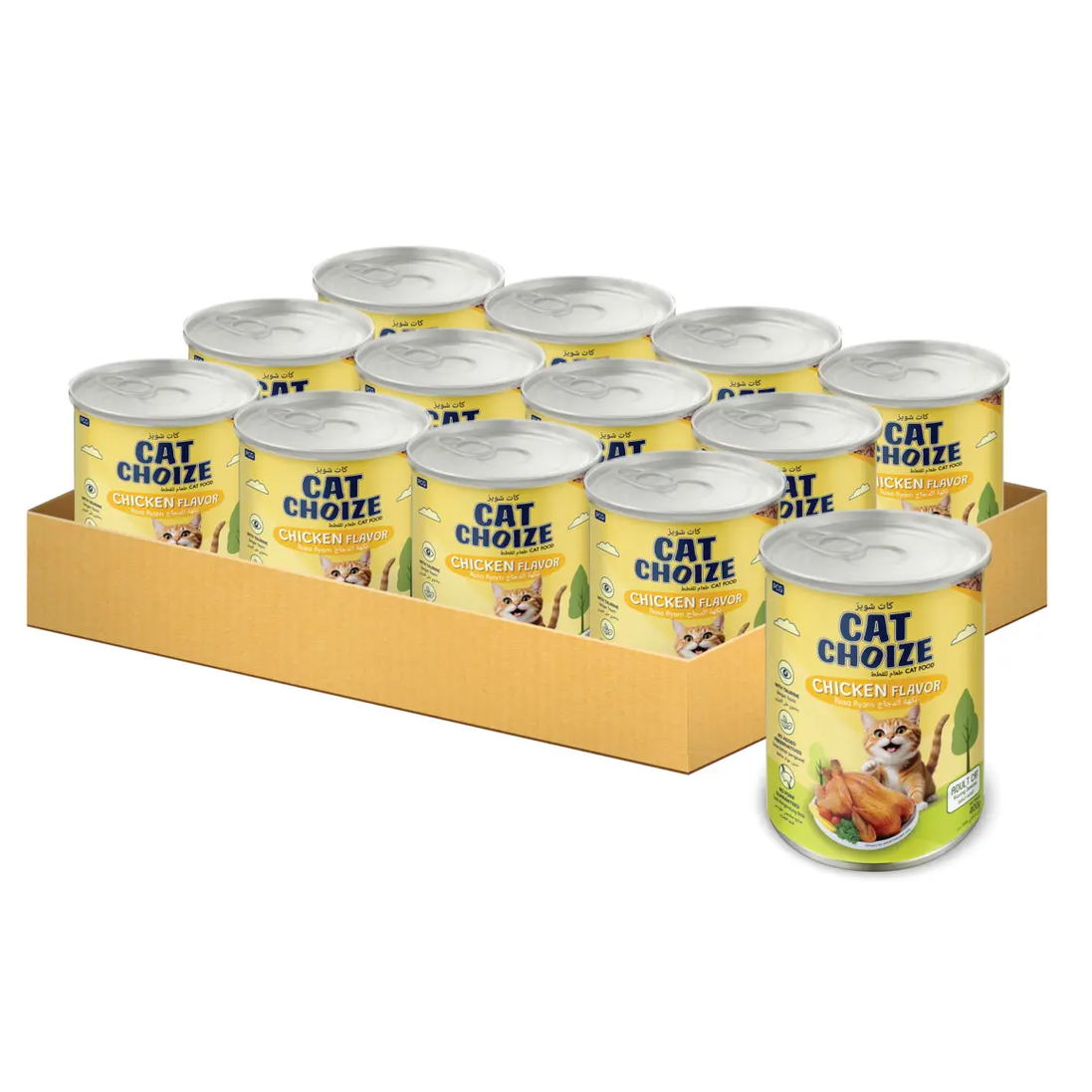 Cat Choize Adult Cat Food Chicken Flavour in Jelly 400g Canned - Case Of 12