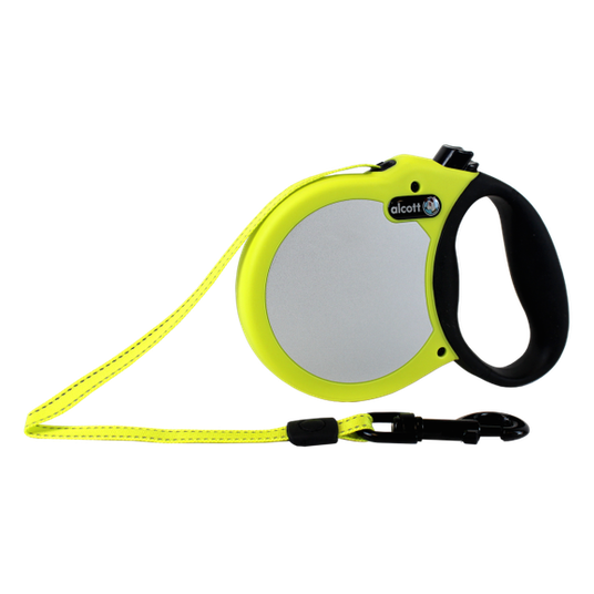 Visibility Retractable Leash, 5 M - Small - Neon Yellow