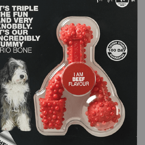 Tastybone Nylon Trio Small Dog - Beef
