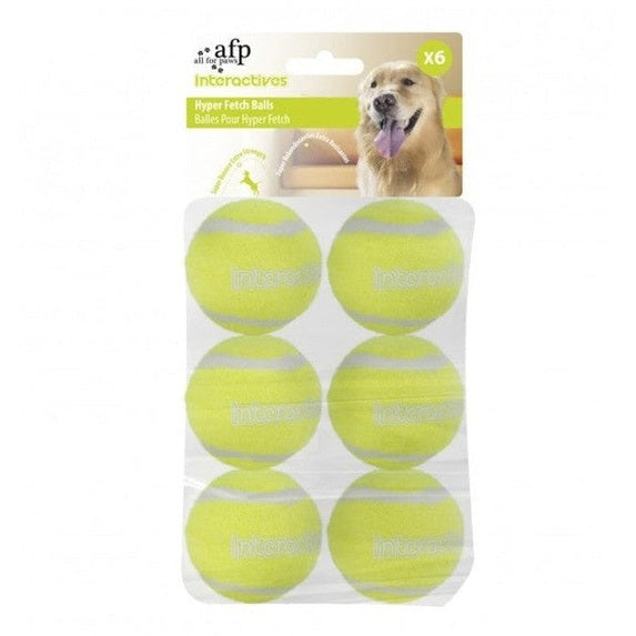 Interactive Hyper Fetch Tennis Balls- 6 Pcs