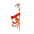 Modern Cat - Magic Wings Wand - Orange