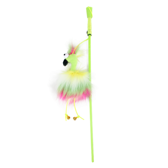 Furry Ball - Fluffy Bird Wand - Pink
