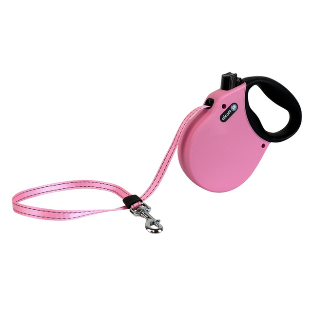 Adventure Retractable Leash, 5 M - Medium - Pink