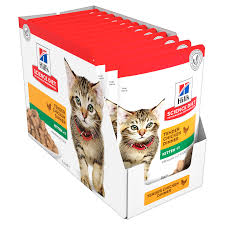 Hill`s Science Plan Tender Chunks In Gravy Kitten Chicken Pouches (12x85g)