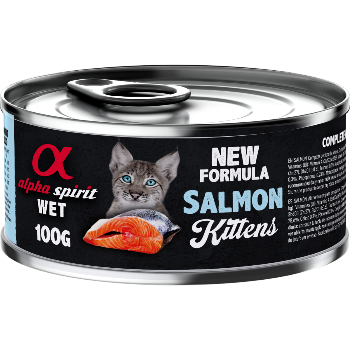 Wet Food for Kittens Salmon, 6x100 g cans