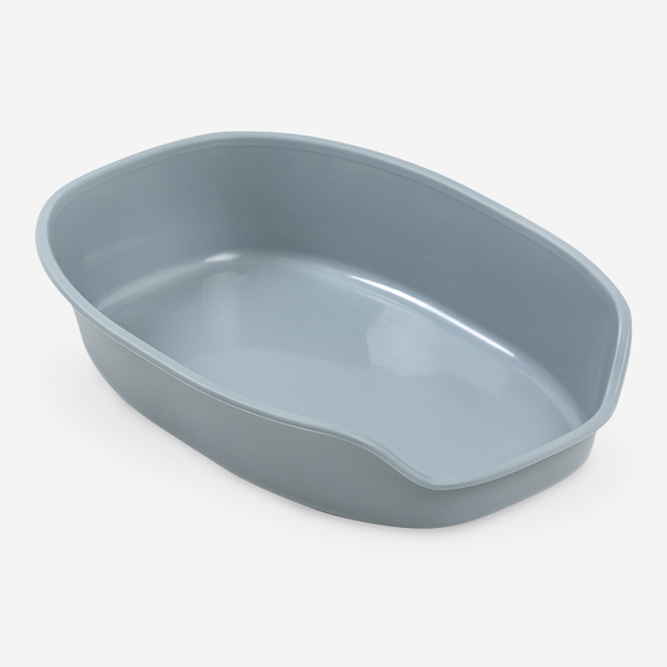 Gemini Cat Litter Tray - 28x42x9 cm/Light Blue